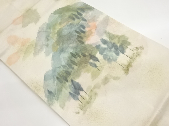 JAPANESE NAGOYA OBI / TREES